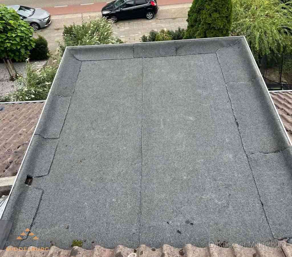 Dakbedekking schuur met bitumen in Middelburg Dakbedekking schuur met bitumen in Middelburg