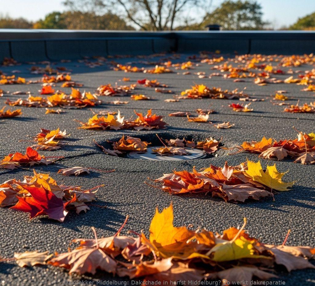Dakschade In Herfst Middelburg